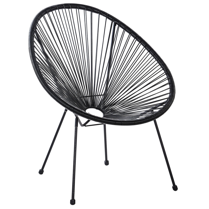 ACAPULCO II Garden Chair Synthetic Rattan Black [2]