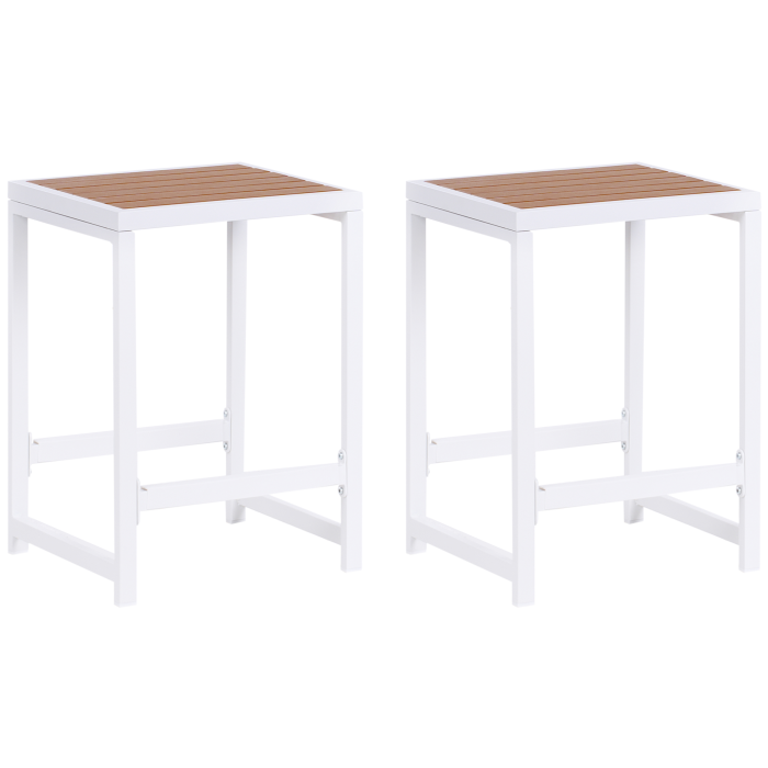 AVETRANA Garden Chair Metal Brown/White [5]