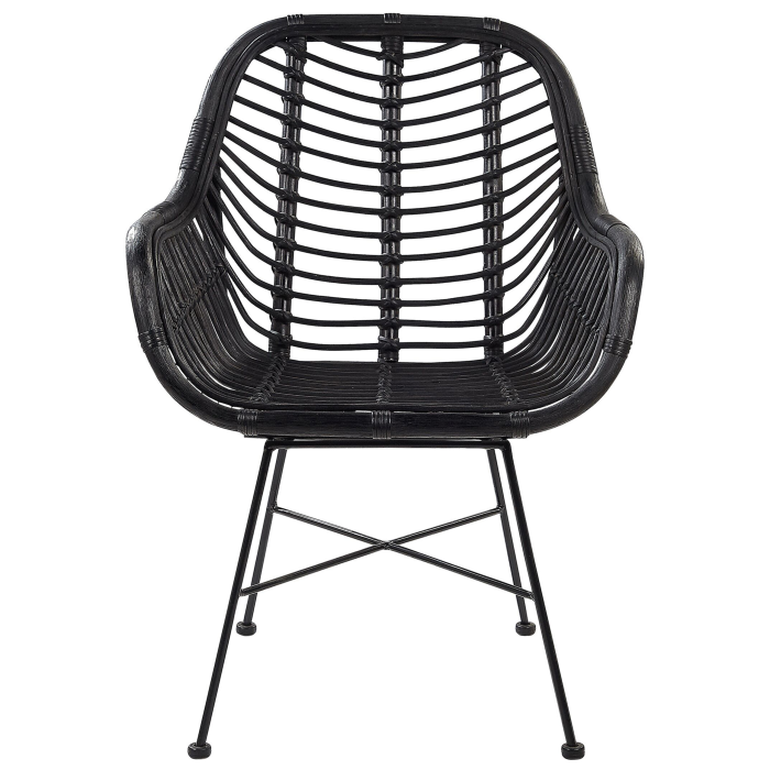 Dining chair CANORA Black Rattan [5]