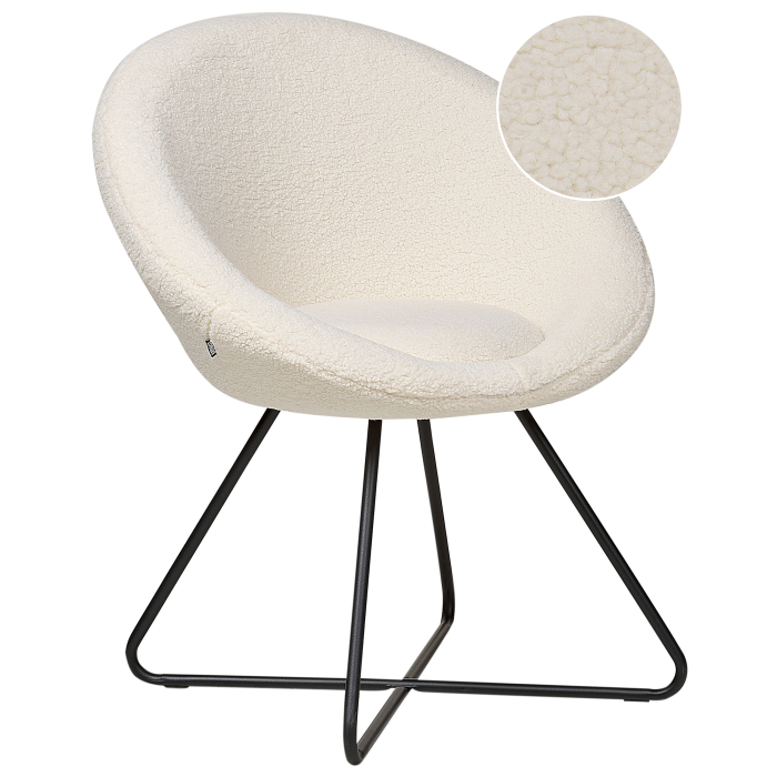 Dining chair FLOBY II Boucle Off-white [2]