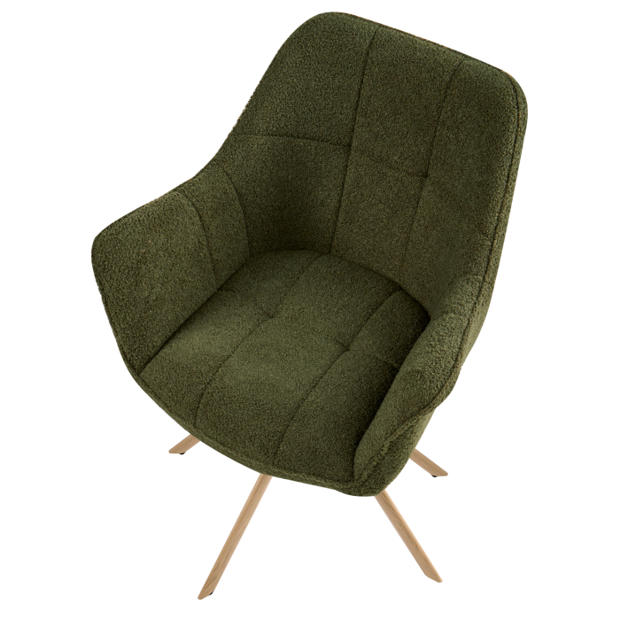Scaun dining Pivotant HAYDEN Boucle Verde [7]