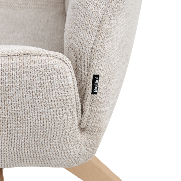 Scaun dining Pivotant MOKENA In sintetic Bej deschis [7]