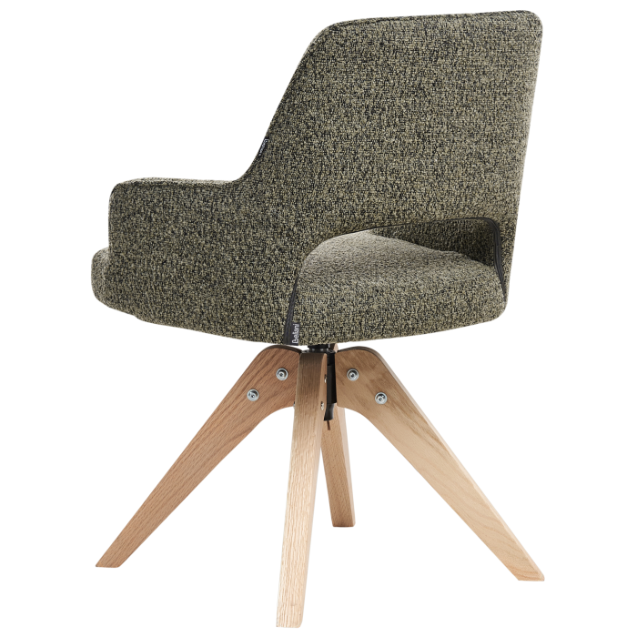 Scaun dining Pivotant MORAVIA Boucle Verde [6]