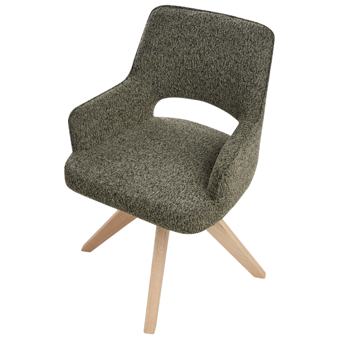 Scaun dining Pivotant MORAVIA Boucle Verde [7]