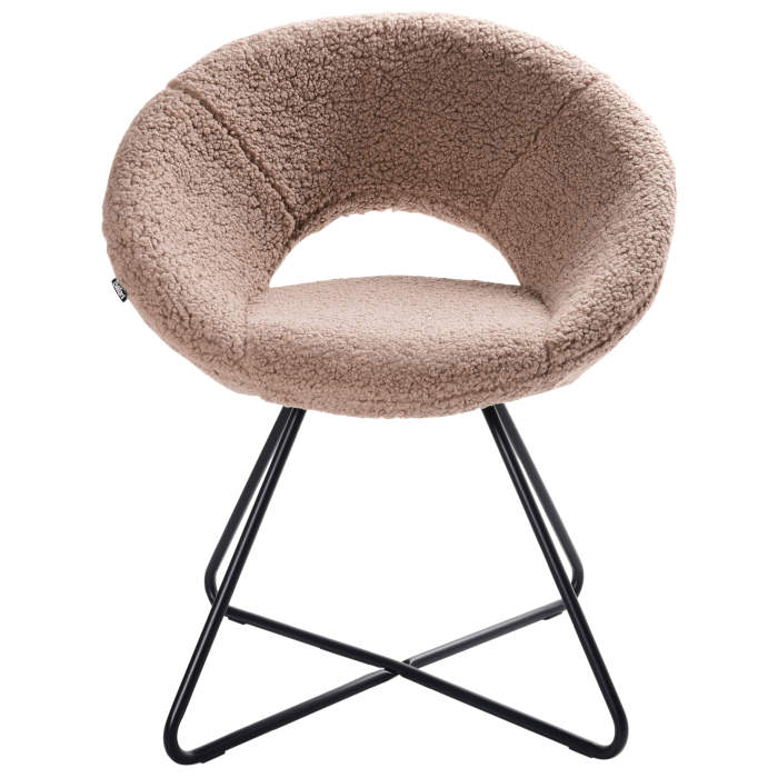 Scaun dining RACHEL Boucle Taupe [5]