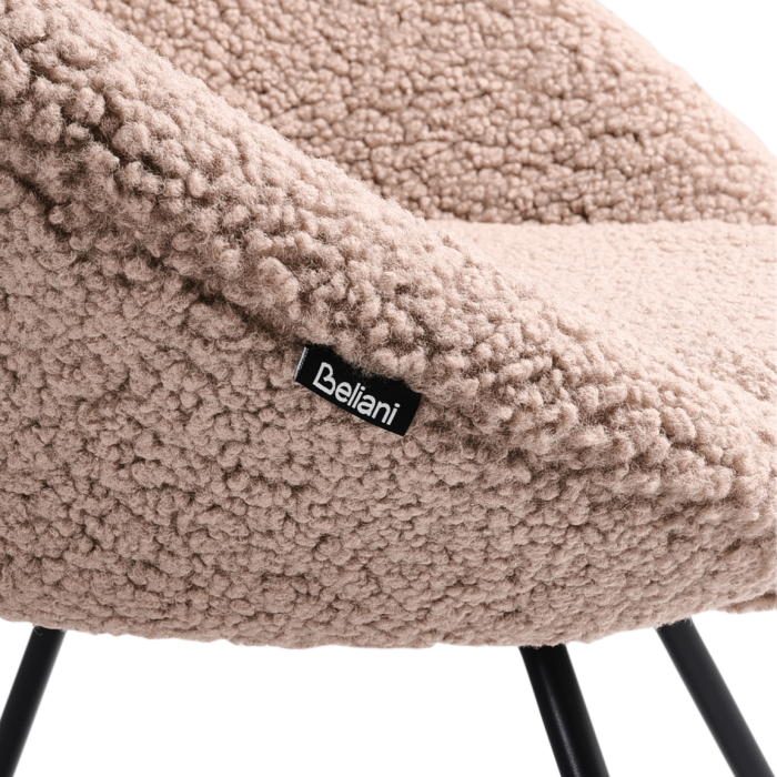 Scaun dining RACHEL Boucle Taupe [8]