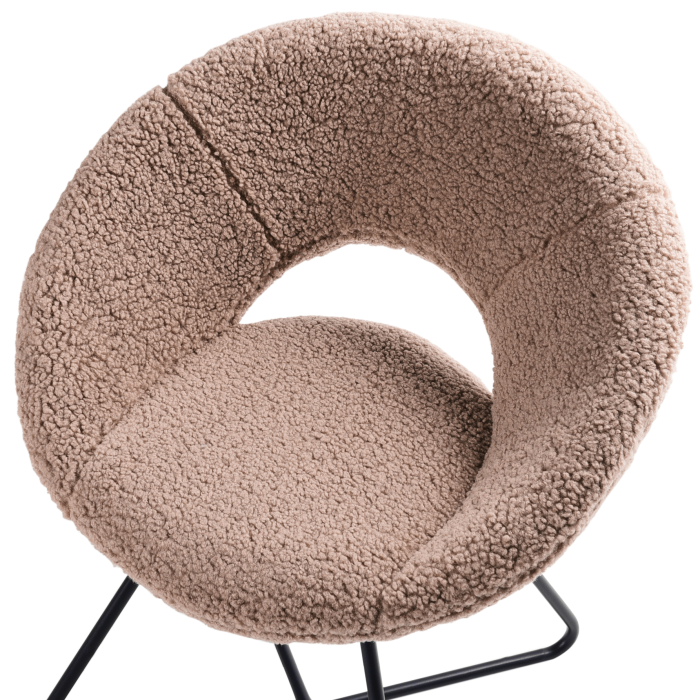Scaun dining RACHEL Boucle Taupe [7]
