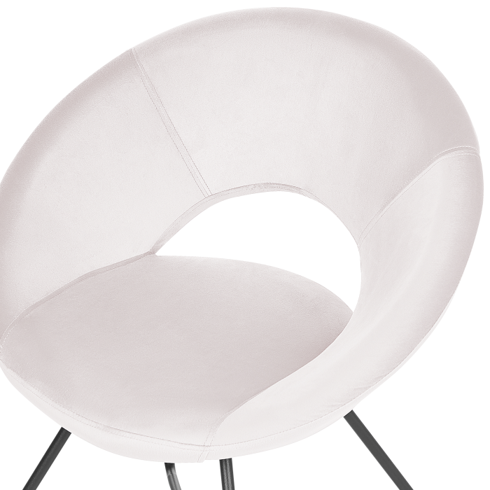 Dining chair RACHEL Velvet Off-white [6]