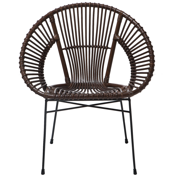 Scaun dining SARITA Ratan Maro închis [4]