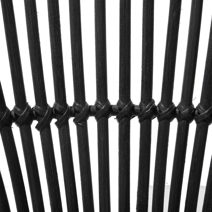 Dining Chair SARITA Rattan Black [10]
