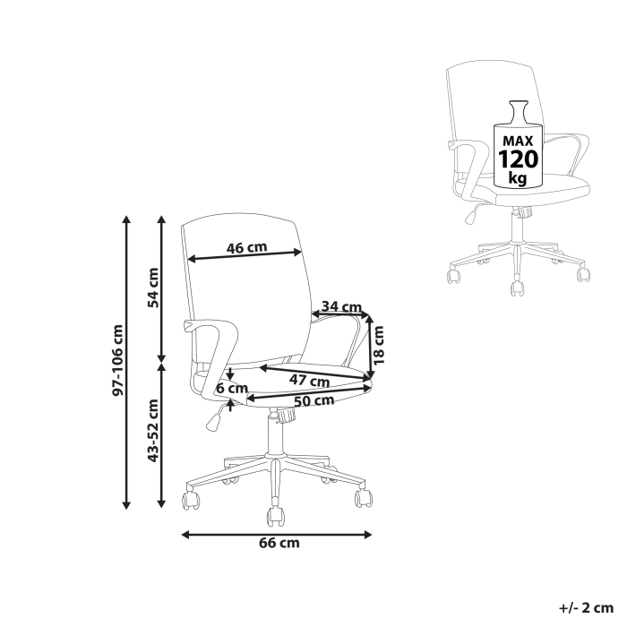 Ergonomic chair BONNY Black [3]