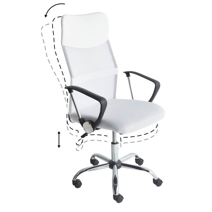 Scaun ergonomic DESIGN Alb [9]