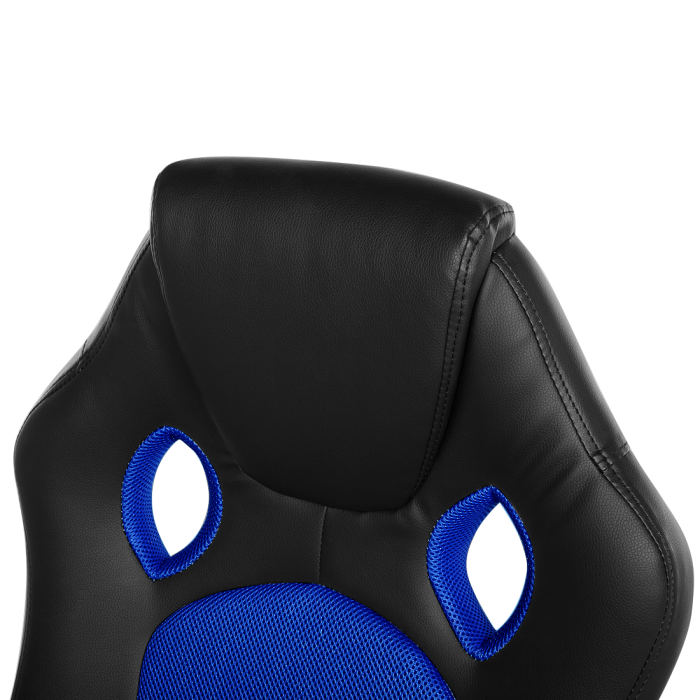 Ergonomic chair FIGHTER Eco-leather Navy Blue [8]