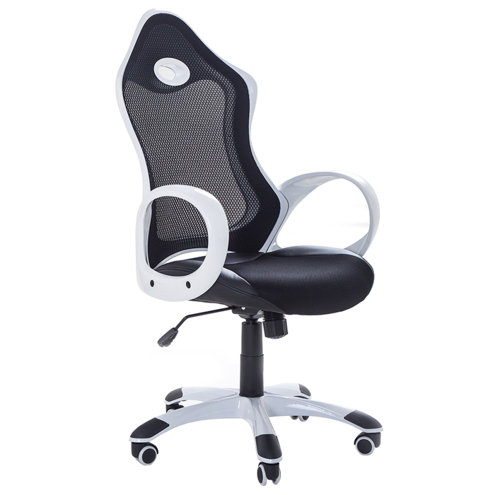 Scaun ergonomic iCHAIR Negru/Alb [2]