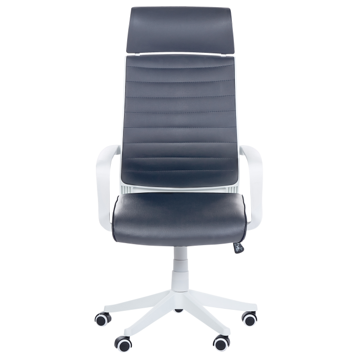 Scaun ergonomic LEADER Piele ecologică Gri [4]