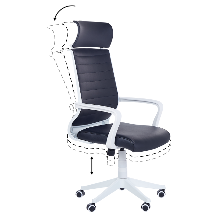 Ergonomic chair LEADER Eco-leather Black [6]