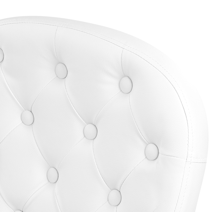 Scaun ergonomic PRINCESS Piele ecologică Alb [8]