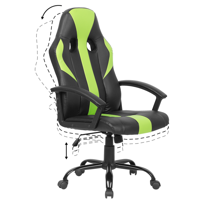 SUCCESS Ergonomic Chair Eco-leather Lime Green [6]