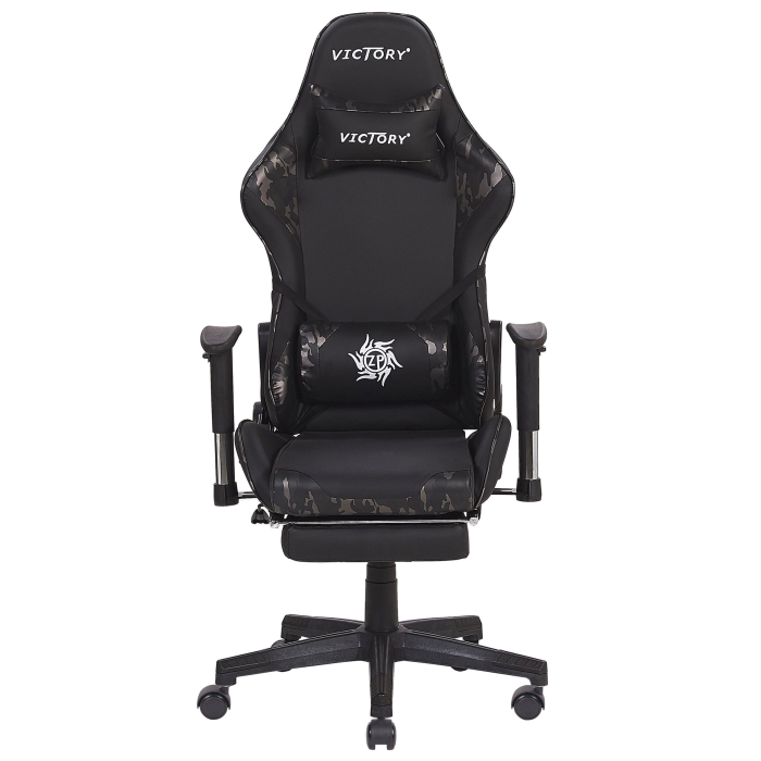 Scaun gaming VICTORY Piele ecologică Gri închis [4]