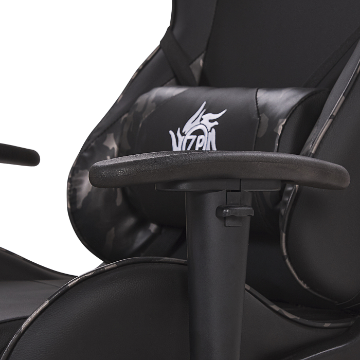 Scaun gaming VICTORY Piele ecologică Gri închis [7]