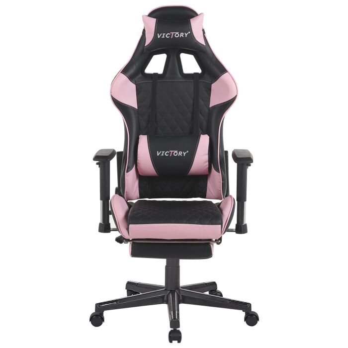 Scaun gaming VICTORY Piele ecologică Roz [4]