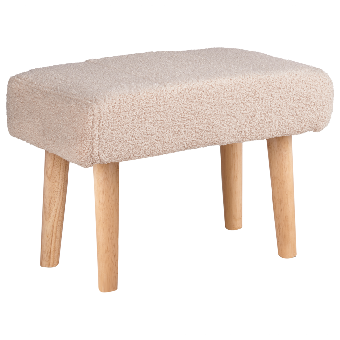 TAKOMA Boucle stool Light beige [4]