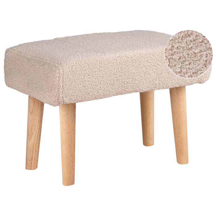 TAKOMA Boucle stool Light beige [2]