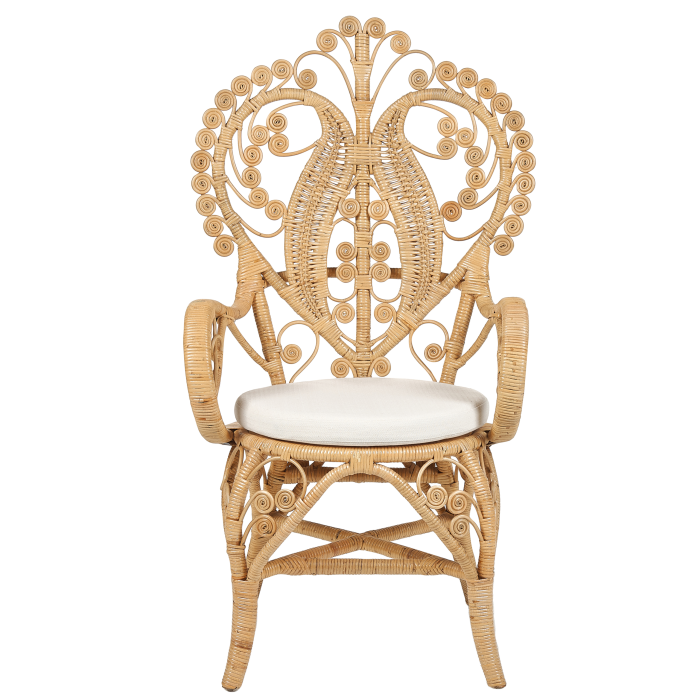 Scaun tip păun CARRARA Ratan Natural [4]