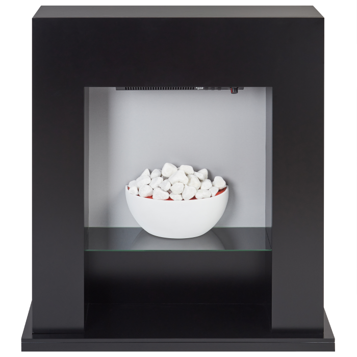 Electric fireplace with heating function DJURAB Black [2]