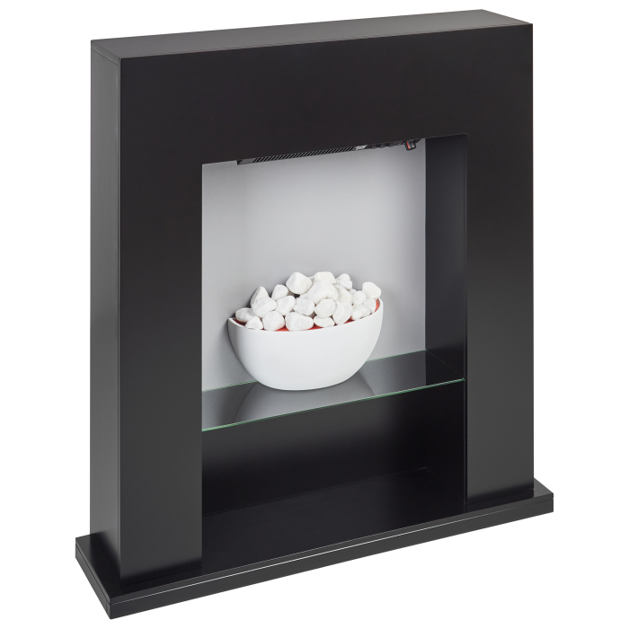 Electric fireplace with heating function DJURAB Black [4]