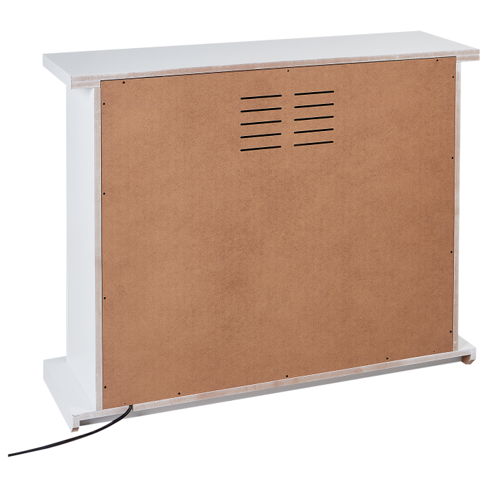 Electric fireplace with heating function KAROO With remote control White [5]