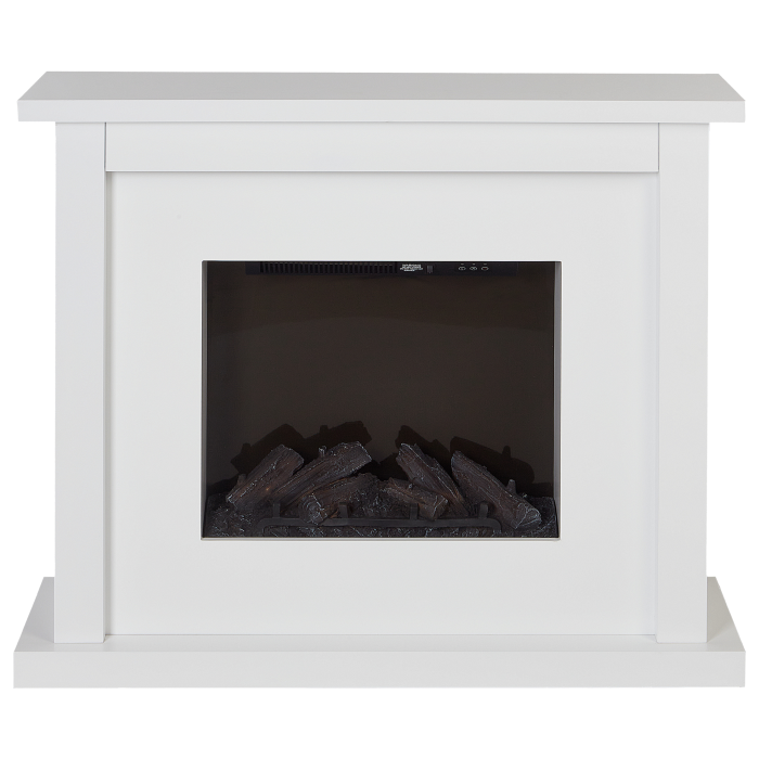 Electric fireplace with heating function KAROO With remote control White [2]