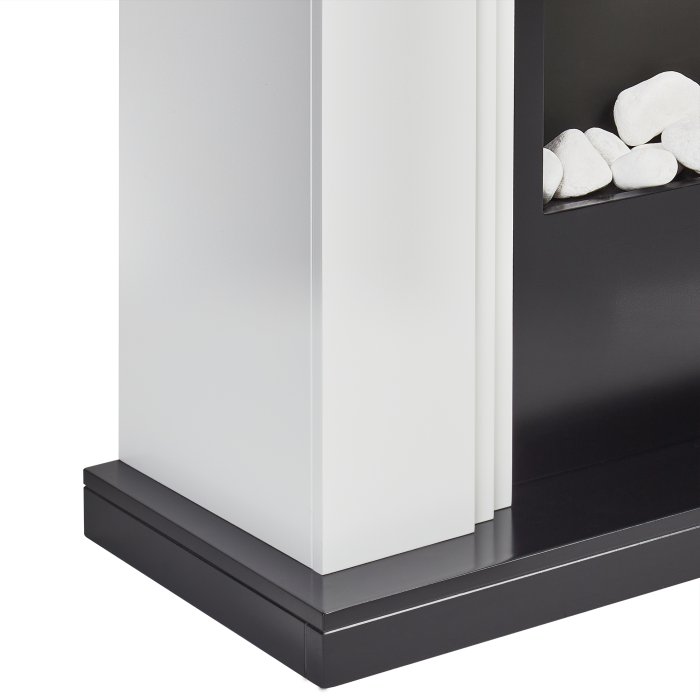 Electric fireplace with heating function NYIRI White [9]