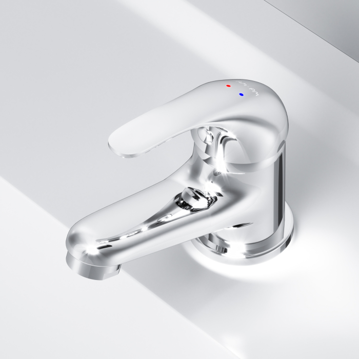 F4098301 Play, Set 3-in-1: basin mixer, bath/shower mixer with shower kit, chrome [13]