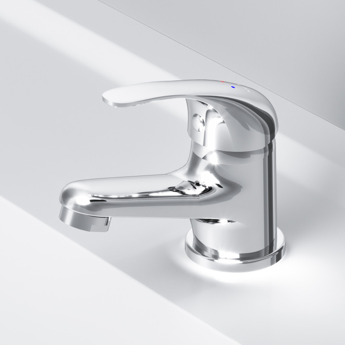 F4098301 Play, Set 3-in-1: basin mixer, bath/shower mixer with shower kit, chrome [24]