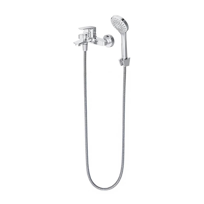 F4097C01 Pride, Set 3-in-1: basin mixer, bath/shower mixer with shower kit, chrome [4]