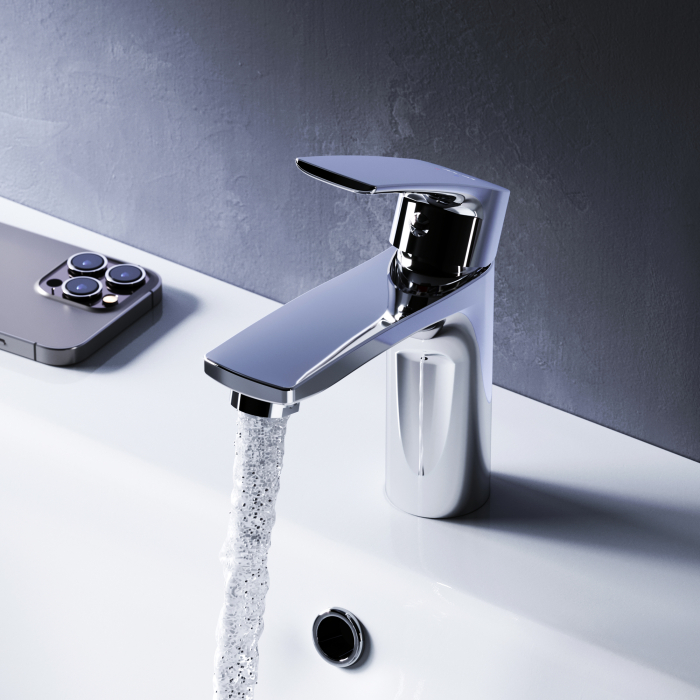 F4097C01 Pride, Set 3-in-1: basin mixer, bath/shower mixer with shower kit, chrome [7]