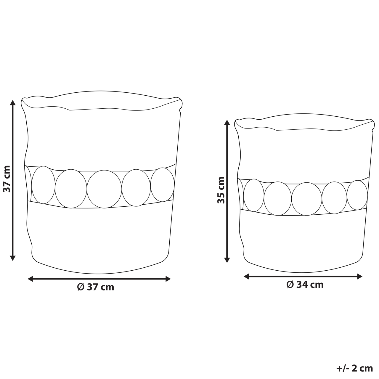 Set of 2 ALANG Baskets Jute Natural [3]