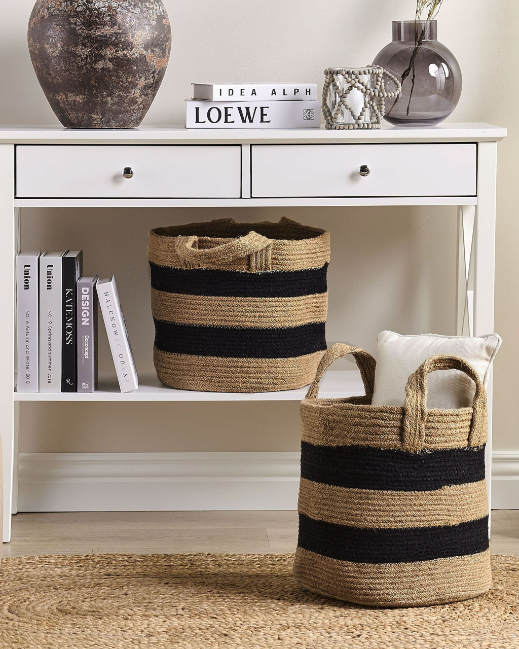 Set of 2 Baskets GEREDE Jute Natural [1]