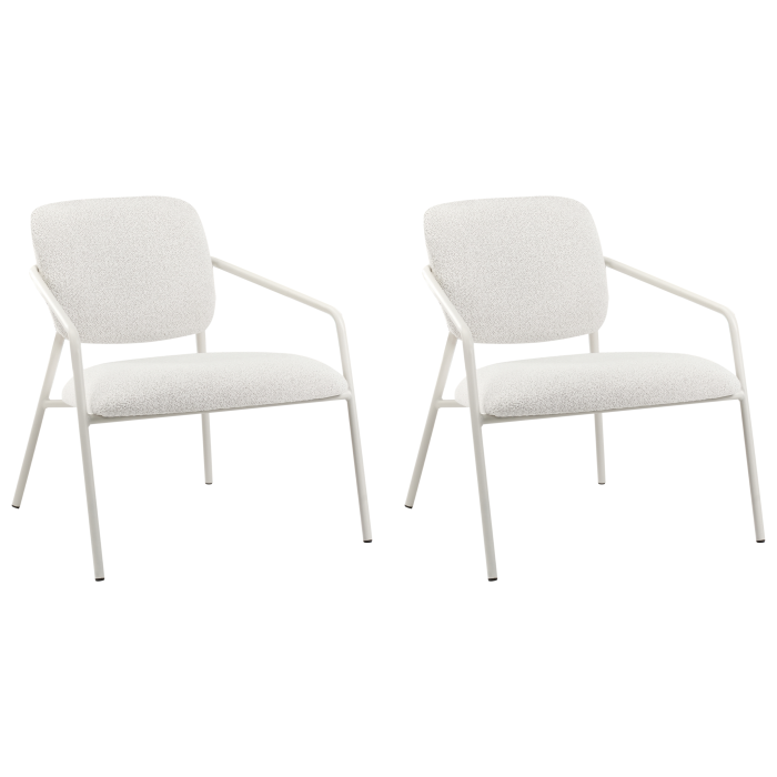 Set of 2 LOA armchairs Off-white [4]