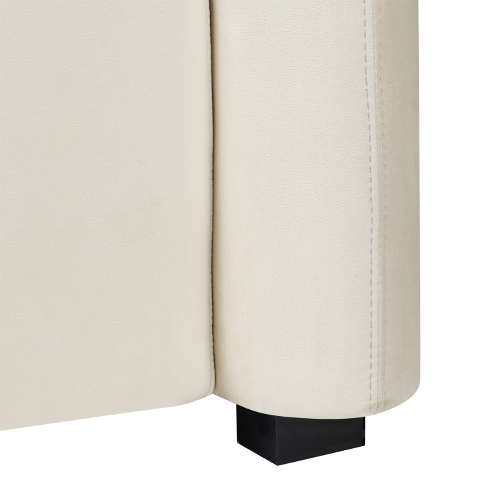 Set of 2 armchairs VELTADA Velvet Off-white [9]