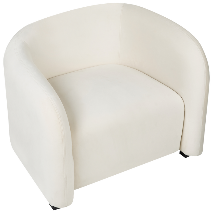 Set of 2 armchairs VELTADA Velvet Off-white [6]