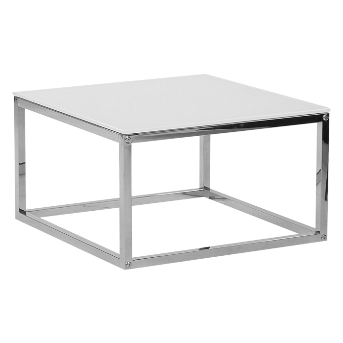 Set de 2 mese de cafea BREA Sticlă securizată Alb [7]