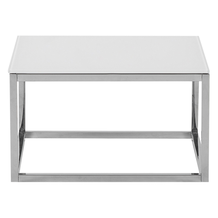 Set de 2 mese de cafea BREA Sticlă securizată Alb [8]