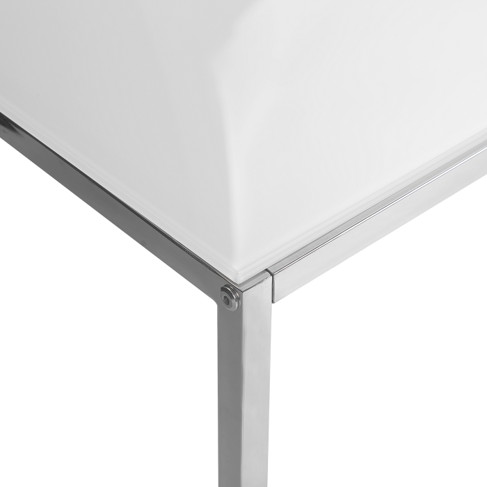 Set de 2 mese de cafea BREA Sticlă securizată Alb [9]