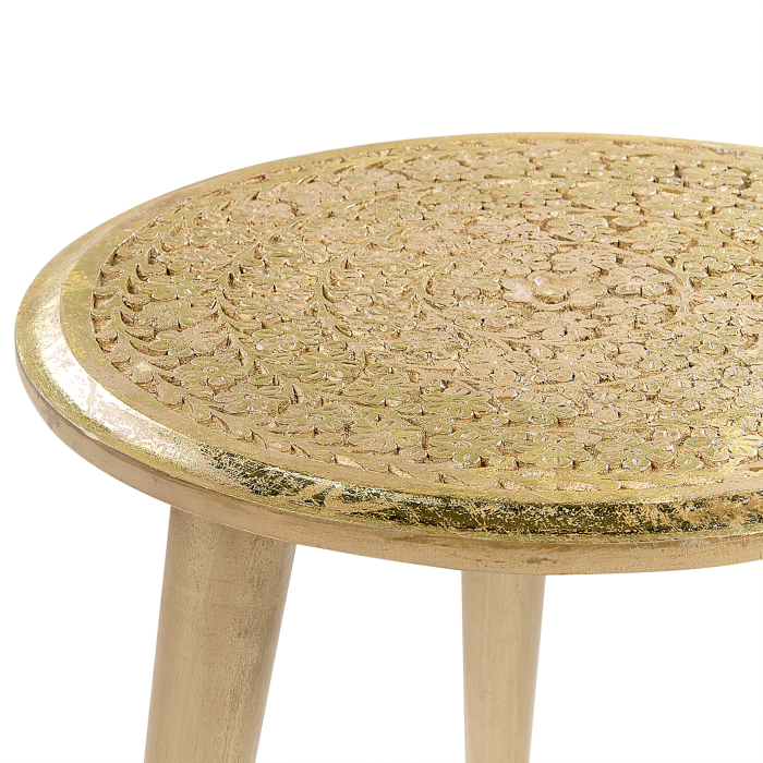 Set de 2 mese laterale NARRA Lemn de mango Auriu [6]