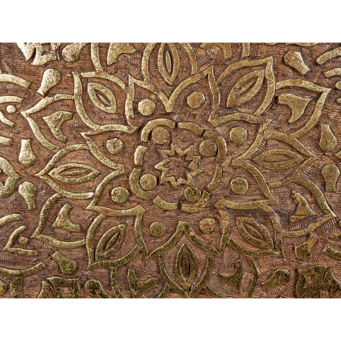 Set de 2 mese laterale RANJA Lemn de mango Maro închis [8]