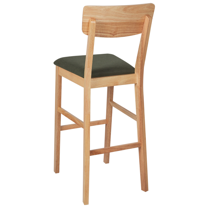 Set of 2 bar chairs AMBLER Light Brown/Green [5]