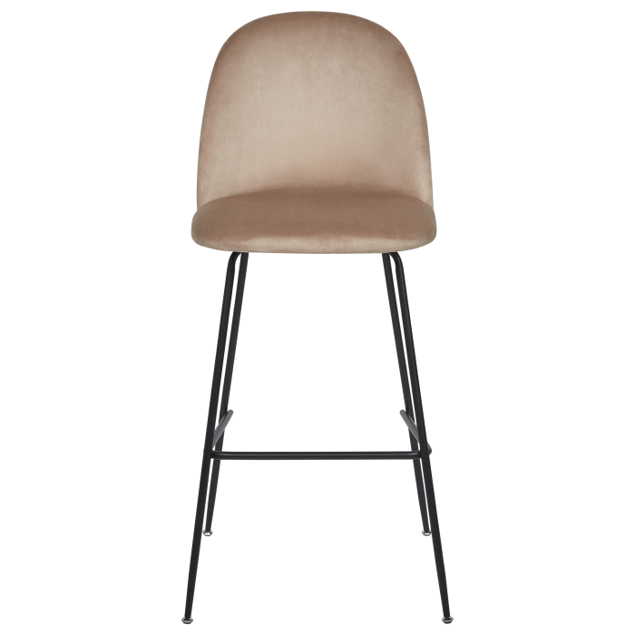 Set de 2 scaune de bar ARCOLA Catifea Taupe [5]
