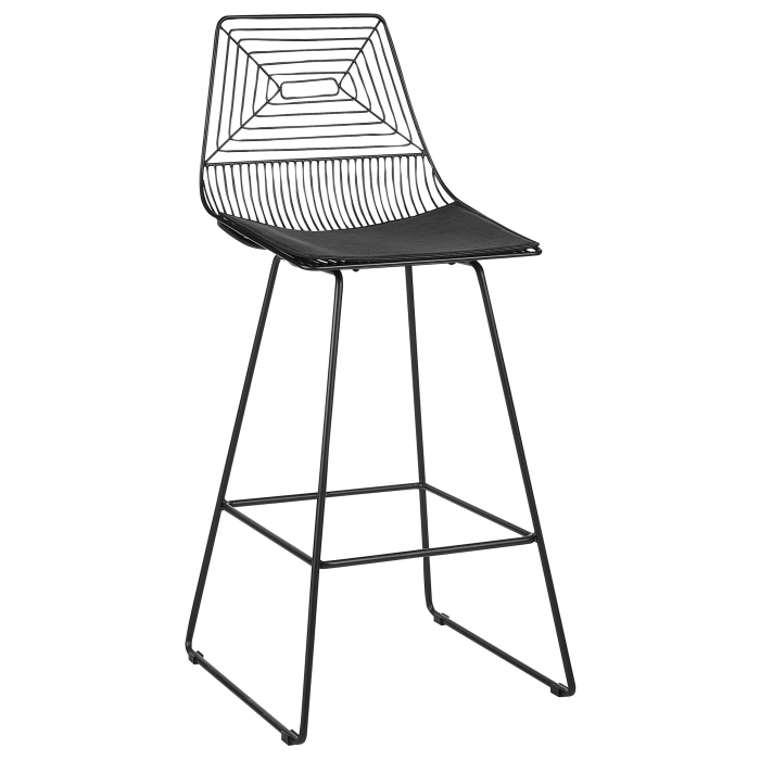 Set of 2 Bar Chairs BISBEE Metal Black [4]